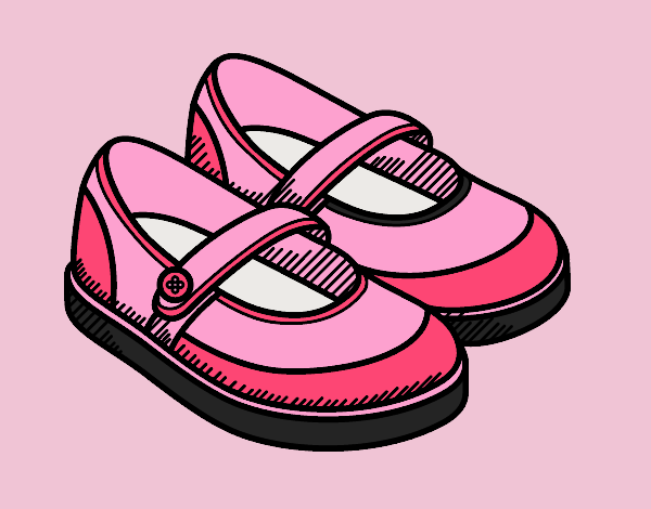 Coloring page Girl shoes painted byLornaAnia