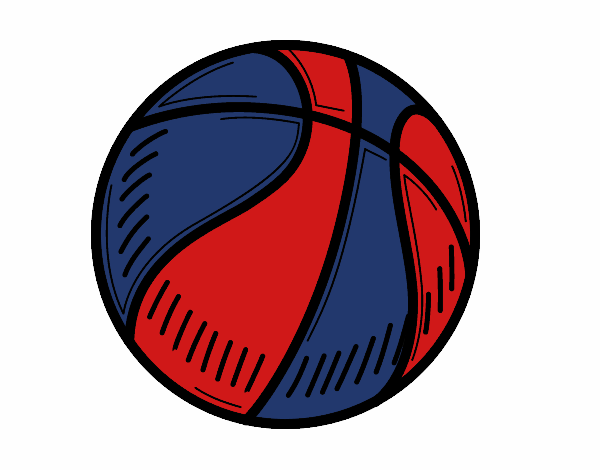 Coloring page A basketball painted byholly1980