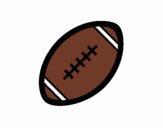 Coloring page American football ball II painted byholly1980