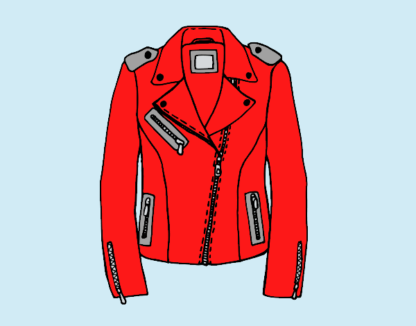 Coloring page Leather jacket painted byLornaAnia