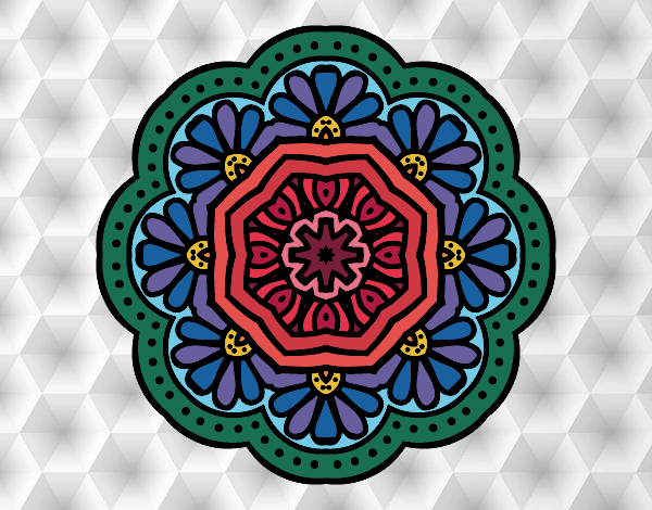modernist mosaic mandala