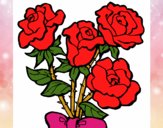 Coloring page Bunch of roses painted bylisa2018