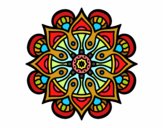 Coloring page Mandala arab world painted bylisa2018