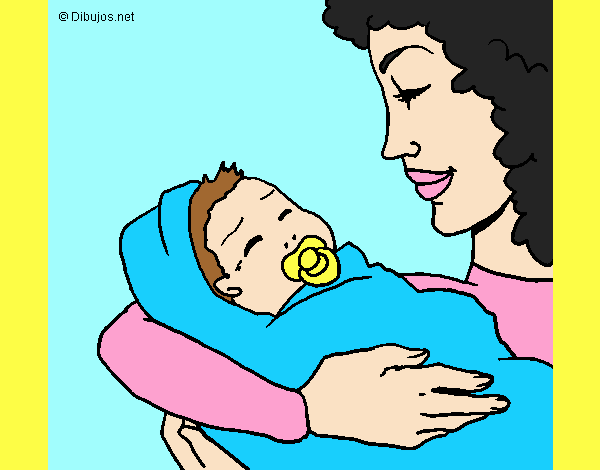 Coloring page Mother and daughter II painted byLornaAnia