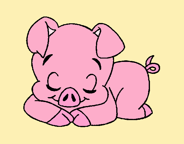 Coloring page Piglet painted byLornaAnia