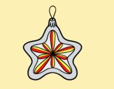 Coloring page Christmas decoration Star painted byLornaAnia