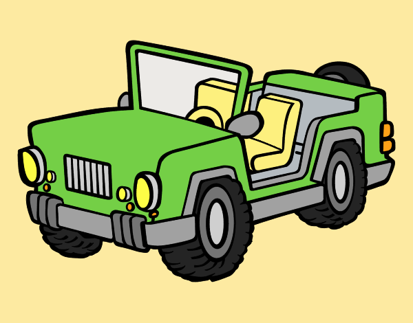 Coloring page Jeep painted byLornaAnia