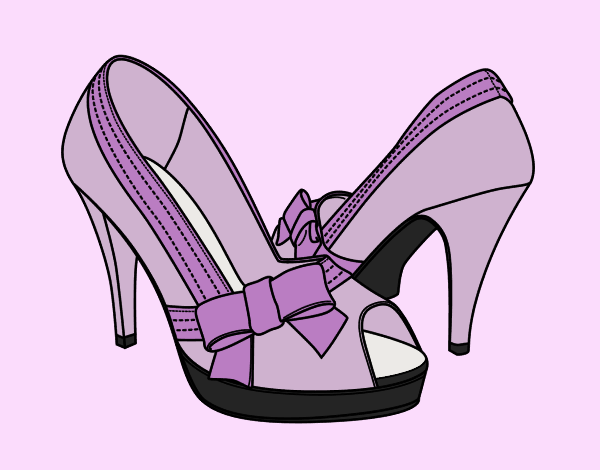 Shoes with bow