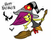A Halloween witch