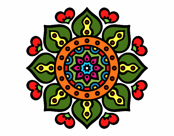 Mandala arabic hearts