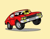 Coloring page Muscle car painted byLornaAnia