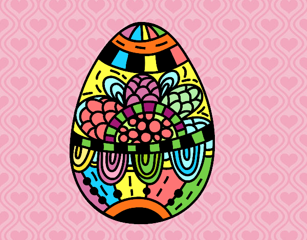  A floral easter egg