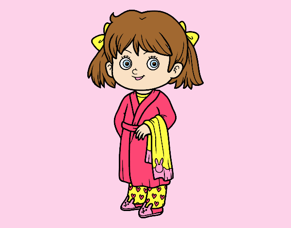 Little girl with pajamas