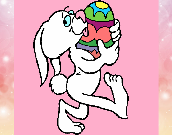 Rabbit and Easter egg