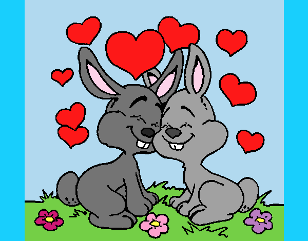 Bunnies in love