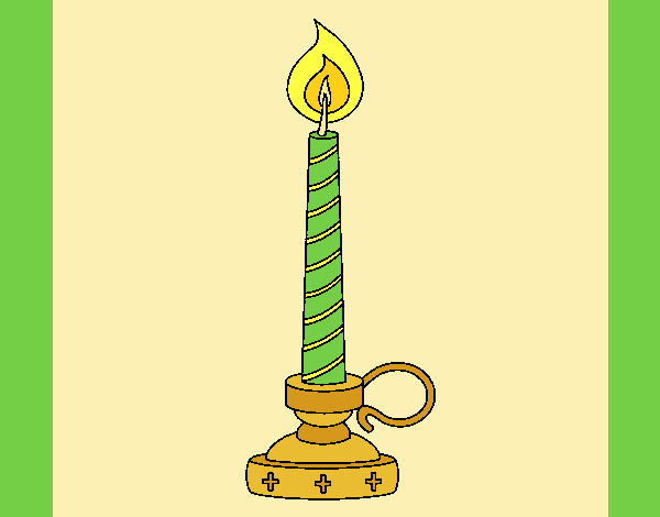 Coloring page Candle IV painted byLornaAnia