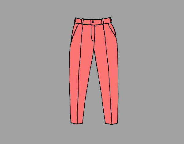 Coloring page Pleated trousers painted byLornaAnia