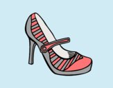 Coloring page Sport heel shoes painted byLornaAnia