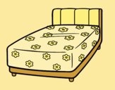 Coloring page A bed painted byLornaAnia