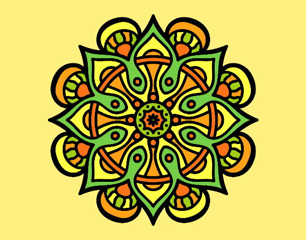 Coloring page Mandala arab world painted byLornaAnia