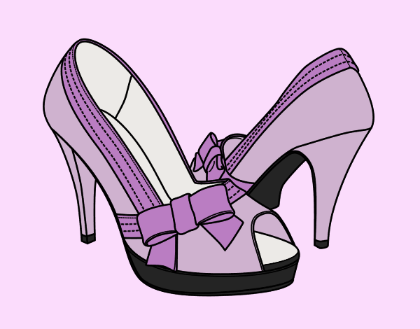 Shoes with bow