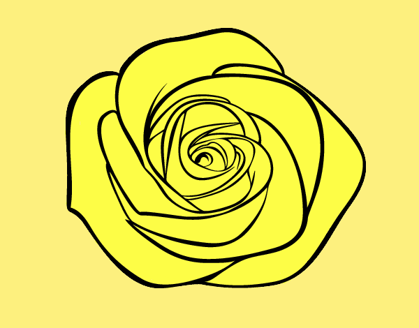Coloring page Rose flower painted byLornaAnia
