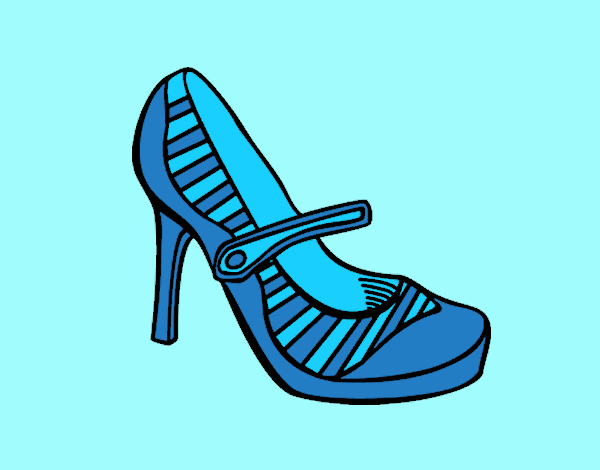 Coloring page Sport heel shoes painted byANIA2