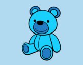 Coloring page A teddy bear painted byLornaAnia