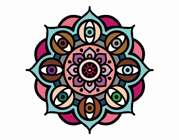 Mandala open eyes