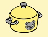 Coloring page A cooking pot painted byLornaAnia