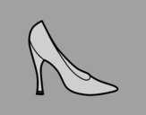 Coloring page High heel shoe painted byLornaAnia