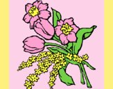 Coloring page Bunch of flowers painted byLornaAnia