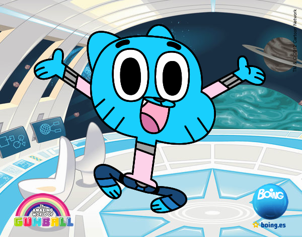 Coloring page Gumball painted byx4stacy