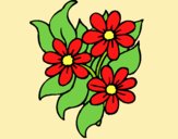 Coloring page Little flowers painted byLornaAnia
