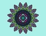 Coloring page Mandala flashes painted byx4stacy