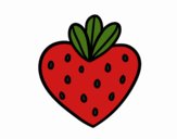 Coloring page Strawberry heart painted bycinthiasmo