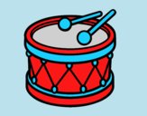 Coloring page Toy drum painted byLornaAnia