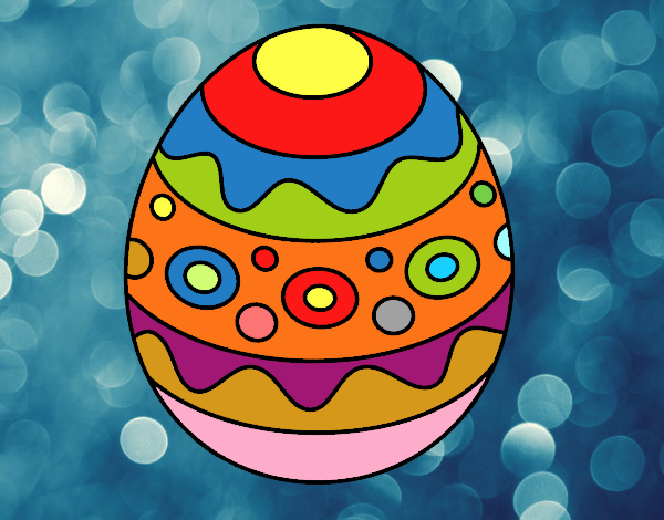 A patterned easter egg
