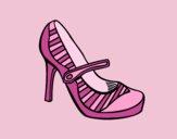 Coloring page Sport heel shoes painted byLornaAnia