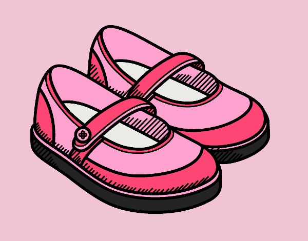 Coloring page Girl shoes painted byANIA2