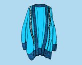 Coloring page Long open sweater painted byLornaAnia