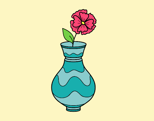 Poppy with vase