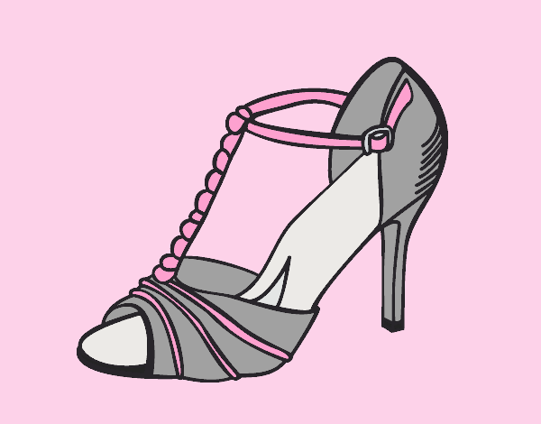 Coloring page Party shoe painted byLornaAnia