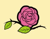 Coloring page A beautiful rose painted byAnitaR