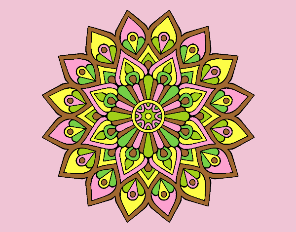 Coloring page Increasing flash mandala painted byAnitaR