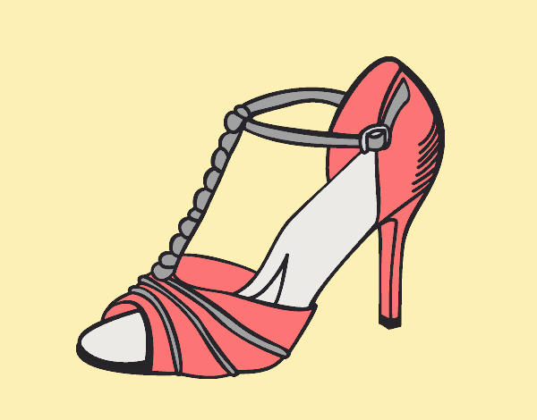 Coloring page Party shoe painted byAnitaR