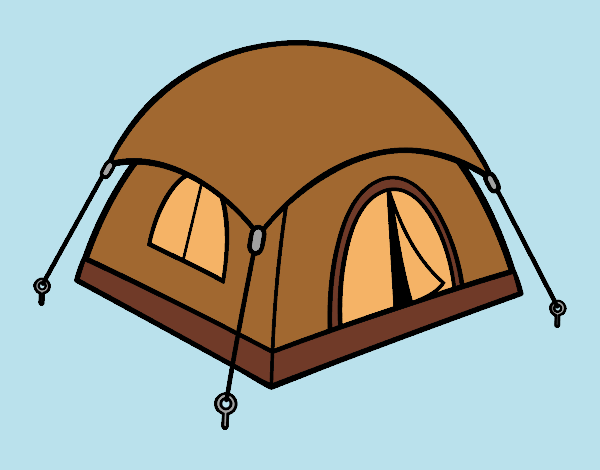 Coloring page Shelter tent painted byAnitaR