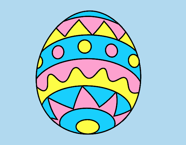 Coloring page Easter egg infant painted byJessicaB