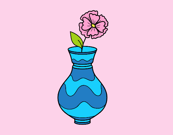 Coloring page Poppy with vase painted byAnitaR