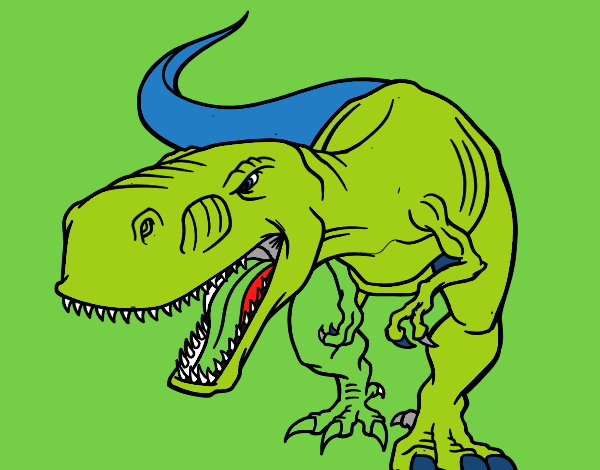 Colored page Angry Tyrannosaurus Rex painted by User not registered